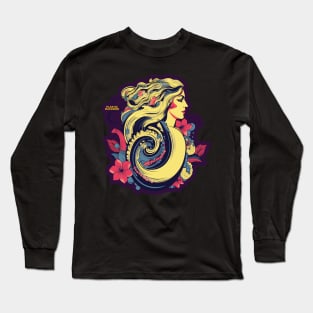 Plastic Macaroni Boho Trippy Hippy Vermicelli Long Sleeve T-Shirt